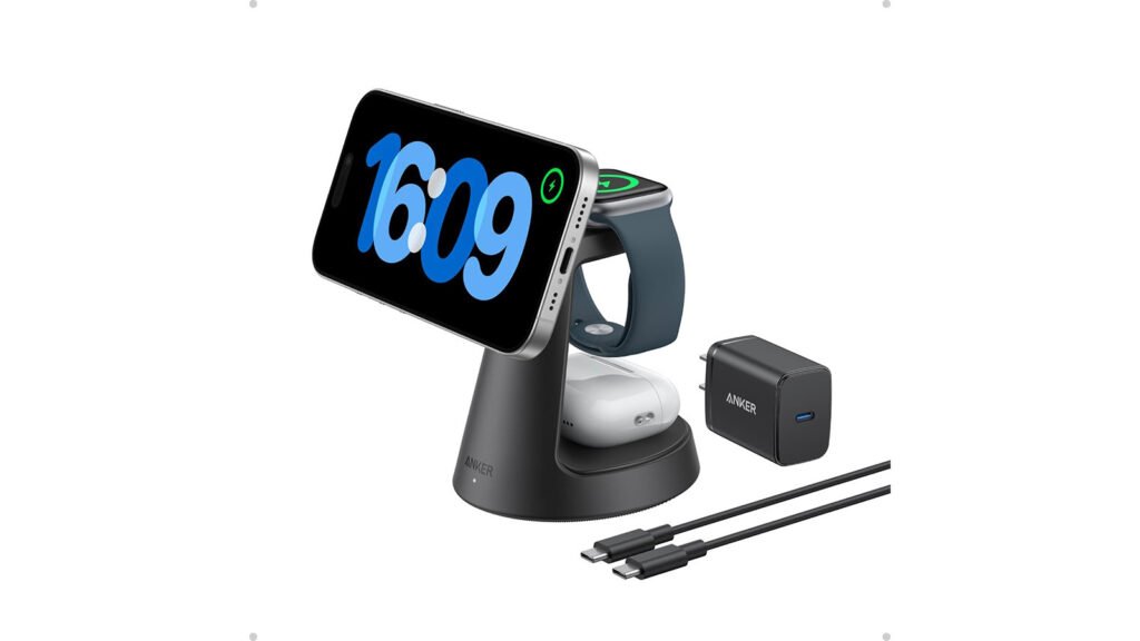 Anker MagGo 3-in-1 Wireless Charging Station, now discounted to $62.99