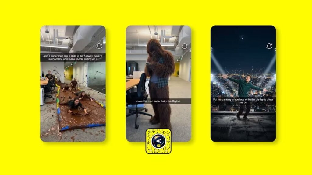 Snapchat makes its first open prompt AI Lens available for free in the US Snapchat makes its first open prompt AI Lens available for free in the US