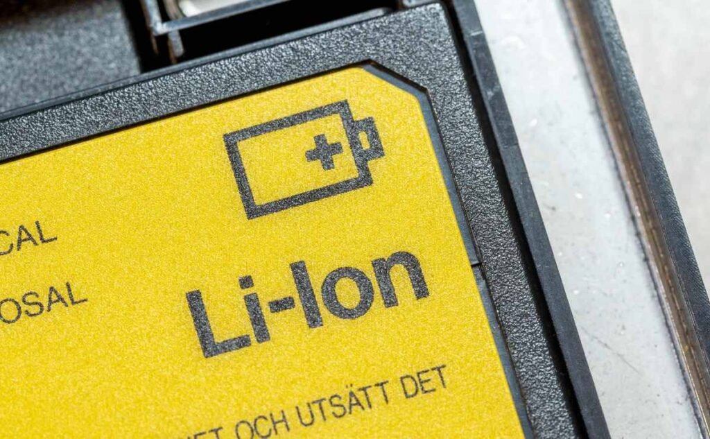 U.S. government takes stake in Canadian lithium miner and its Nevada mining project A label sits affixed to a lithium-ion battery.