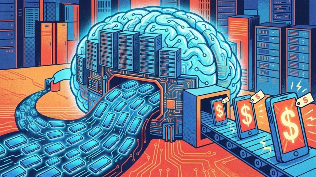 Smartphone price increases 2026 AI chip memory DRAM crisis shortage