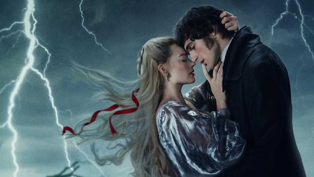 Emerald Fennell’s Wuthering Heights Review Emerald Fennell's Wuthering Heights - Margot Robbie as Catherine Earnshaw, Javob Elordi as Heathcliff