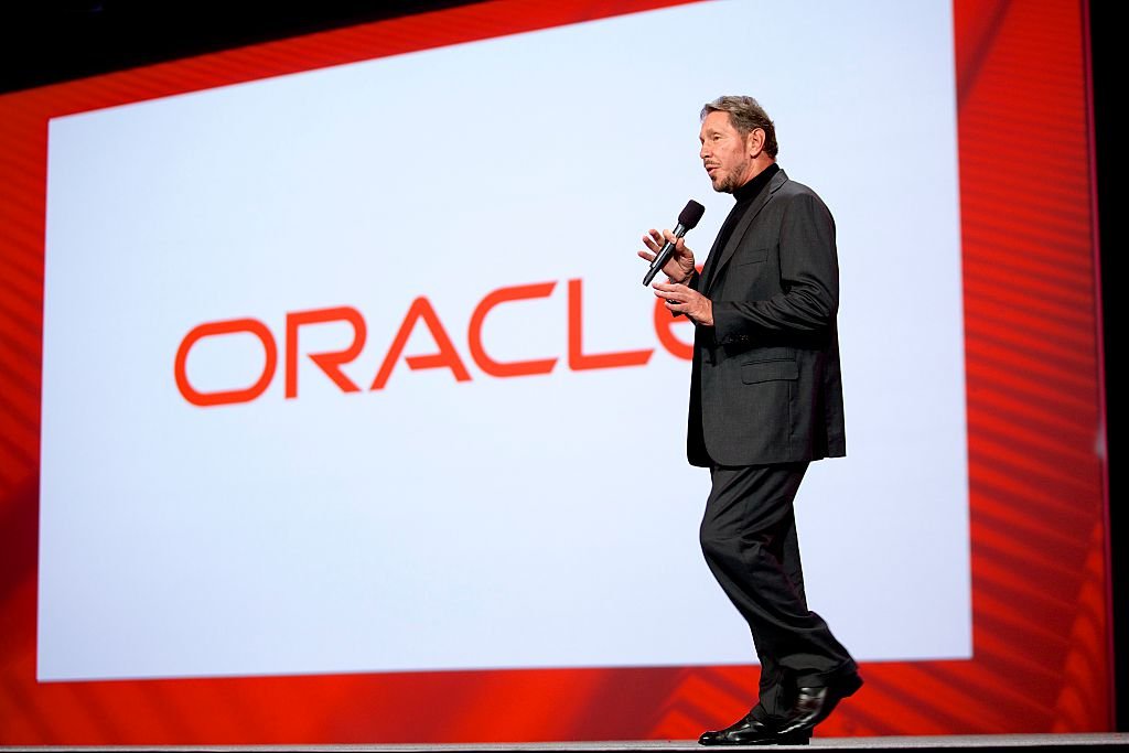 Laid-off Oracle workers tried to negotiate better severance. Oracle said no. Oracle CTO Larry Ellison onstage at Oracle Open world